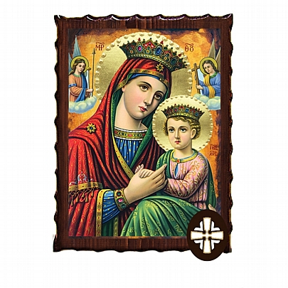 Item: Virgin Mary OF THE ANGELS | LITHOGRAPHY | Mount Athos ΕΚ135-100, Virgin Mary OF THE ANGELS | LITHOGRAPHY | Mount Athos