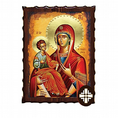 Item: Virgin Mary Tricherousa | Mount Athos ΕΚ135-123, Virgin Mary Tricherousa | Mount Athos
