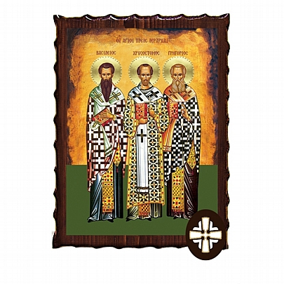 Item: The Three Hierarchs Mount Athos ΕΚ135-174, The Three Hierarchs Mount Athos
