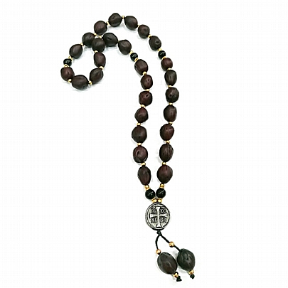 Item: Aromatic Worry Bead (Komboloi) with Nutmeg Nuts EMA5065, Aromatic Worry Bead (Komboloi) with Nutmeg Nuts