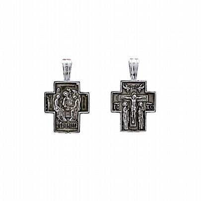 Item: Silver Pendant Holy Trinity - Hospitality of Abraham and the Lord E.7, Silver Pendant Holy Trinity - Hospitality of Abraham and the Lord