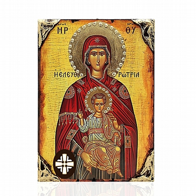 Item: Virgin Mary Eleftherotria
Lithograph E137-28, Virgin Mary Eleftherotria
Lithograph