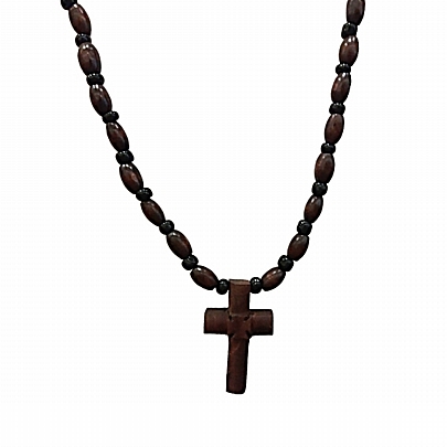 Item: Wooden Neck Cross | Mount Athos EST49, Wooden Neck Cross | Mount Athos