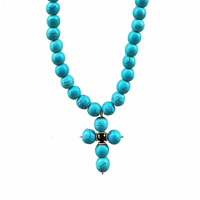 Item: Neck Amulet with Semi – Precious Stones EST04, Neck Amulet with Semi – Precious Stones