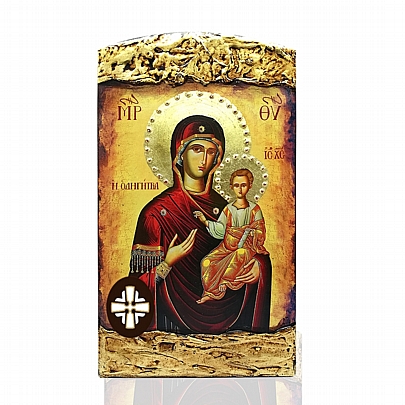Item: Virgin Mary Odigitria | LITHOGRAPHY Mount Athos E1527-5, Virgin Mary Odigitria | LITHOGRAPHY Mount Athos