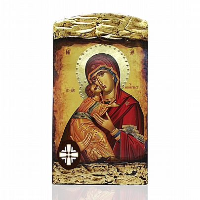 Item: Virgin Mary Glykofilousa | LITHOGRAPHY Mount Athos E1527-6, Virgin Mary Glykofilousa | LITHOGRAPHY Mount Athos