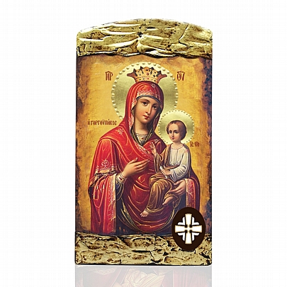Item: Virgin Mary Gorgoepikoos | LITHOGRAPHY Mount Athos E1527-10, Virgin Mary Gorgoepikoos | LITHOGRAPHY Mount Athos