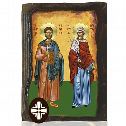 Item: SAINT ADRIAN AND SAINT NATALIA Mount Athos E306-75, SAINT ADRIAN AND SAINT NATALIA Mount Athos