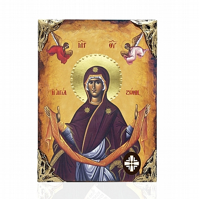 Item: Virgin Mary Holy Belt | LITHOGRAPHY Mount Athos EL478-87, Virgin Mary Holy Belt | LITHOGRAPHY Mount Athos