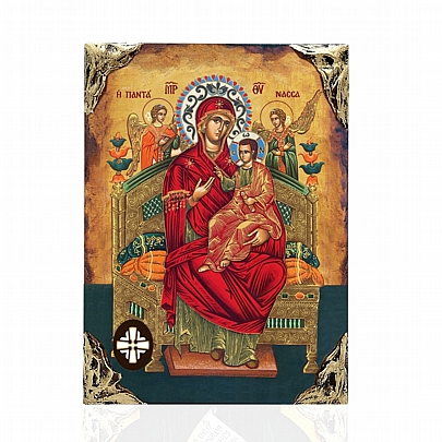 Item: Theotokos Pantanassa LITHOGRAPHY Mount Athos EL478-94, Theotokos Pantanassa LITHOGRAPHY Mount Athos