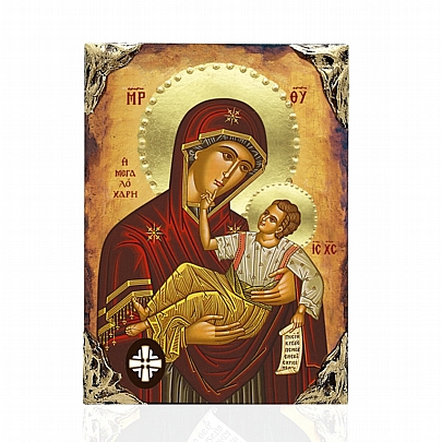 Item: Virgin Mary of Great Grace | LITHOGRAPHY Mount Athos EL478-97, Virgin Mary of Great Grace | LITHOGRAPHY Mount Athos