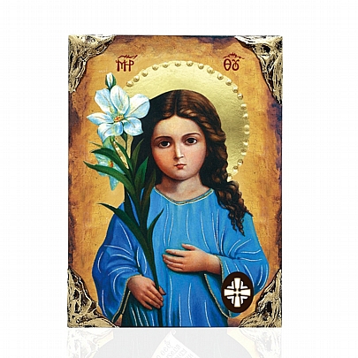 Item: Virgin Mary LITHOGRAPHY Mount Athos EL478-99, Virgin Mary LITHOGRAPHY Mount Athos