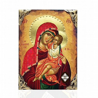 Item: Virgin Mary Giatrissa | LITHOGRAPHY Mount Athos EL478-100, Virgin Mary Giatrissa | LITHOGRAPHY Mount Athos