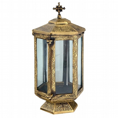 Item: Brass Vigil Lamp E.1870, Brass Vigil Lamp