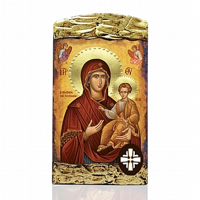 Item: VIRGIN THE PROTECTION OF CHRISTIANS | LITHOGRAPHY | Mount Athos E.60, VIRGIN THE PROTECTION OF CHRISTIANS | LITHOGRAPHY | Mount Athos