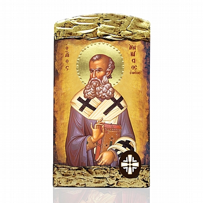 Item: SAINT ATHANASIOS LITHOGRAPHY Mount Athos E.93, SAINT ATHANASIOS LITHOGRAPHY Mount Athos