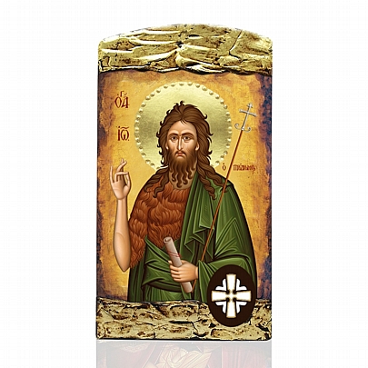 Item: Saint John the Baptist | Lithography Mount Athos E.103, Saint John the Baptist | Lithography Mount Athos