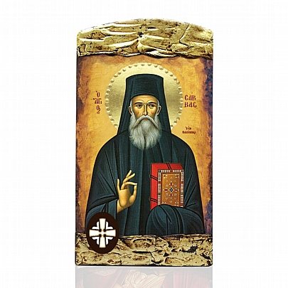 Item: SAINT SAVVAS IN KALYMNOS | LITHOGRAPHY Mount Athos E.116, SAINT SAVVAS IN KALYMNOS | LITHOGRAPHY Mount Athos
