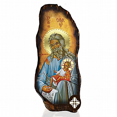 Item: Saint Simeon the God-Receiver Mount Athos E304-42, Saint Simeon the God-Receiver Mount Athos
