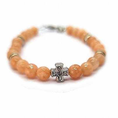 Item: Mount Athos Amulet with semi-precious stones E.2095, Mount Athos Amulet with semi-precious stones