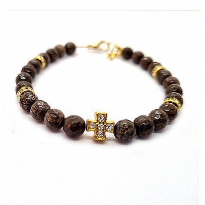 Item: Mount Athos Amulet with semi-precious stones E.2102, Mount Athos Amulet with semi-precious stones