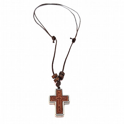 Item: Wooden Neck Cross | Mount Athos E.2160, Wooden Neck Cross | Mount Athos