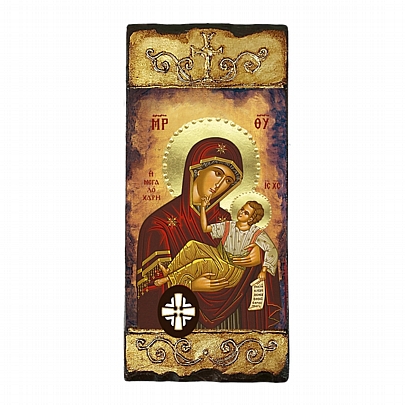 Item: Virgin Mary of Great Grace | LITHOGRAPHY Mount Athos E3460, Virgin Mary of Great Grace | LITHOGRAPHY Mount Athos