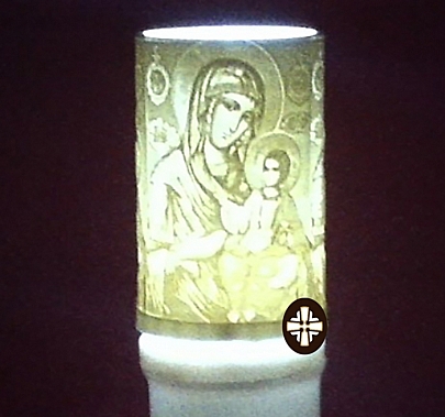Item: ELECTRIC CANDLE WITH THE VIRGIN MERCY 90 DAYS E.2269, ELECTRIC CANDLE WITH THE VIRGIN MERCY 90 DAYS