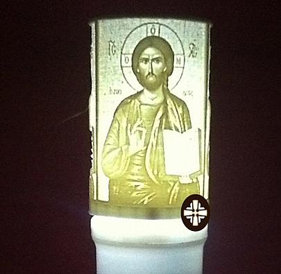 Item: ELECTRIC CANDLE WITH THE JESUS CHRIST 90 DAYS E.2271, ELECTRIC CANDLE WITH THE JESUS CHRIST 90 DAYS