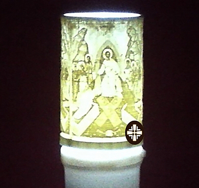 Item: ELECTRIC CANDLE WITH THE RESURRECTION OF CHRIST 90 DAYS E.2274, ELECTRIC CANDLE WITH THE RESURRECTION OF CHRIST 90 DAYS