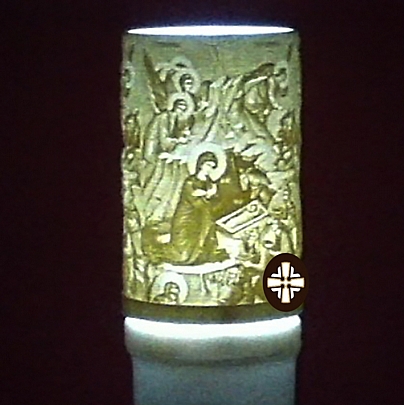 Item: ELECTRIC CANDLE WITH THE NATIVITY OF CHRIST 90 DAYS E.2275, ELECTRIC CANDLE WITH THE NATIVITY OF CHRIST 90 DAYS