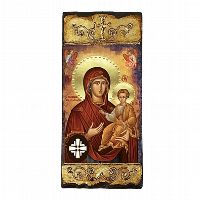 Item: VIRGIN THE PROTECTION OF CHRISTIANS | LITHOGRAPHY | Mount Athos EV245, VIRGIN THE PROTECTION OF CHRISTIANS | LITHOGRAPHY | Mount Athos
