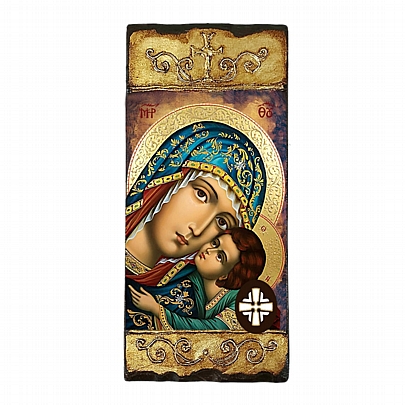Item: Virgin Mary Glykofilousa LITHOGRAPHY Mount Athos EV249, Virgin Mary Glykofilousa LITHOGRAPHY Mount Athos