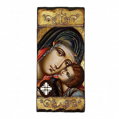 Item: Virgin Mary Glykofilousa LITHOGRAPHY Mount Athos E251, Virgin Mary Glykofilousa LITHOGRAPHY Mount Athos
