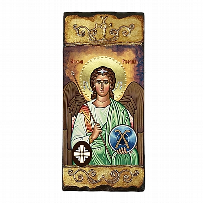 Item: THE ARCHANGEL RAPHAEL | LITHOGRAPHY | Mount Athos E258, THE ARCHANGEL RAPHAEL | LITHOGRAPHY | Mount Athos