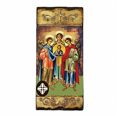 Item: THE SYNAXIS OF THE ARCHANGELS | LITHOGRAPHY | Mount Athos E259, THE SYNAXIS OF THE ARCHANGELS | LITHOGRAPHY | Mount Athos