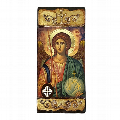 Item: THE ARCHANGEL MICHAEL LITHOGRAPHY Mount Athos E261, THE ARCHANGEL MICHAEL LITHOGRAPHY Mount Athos
