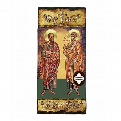 Item: SAINT PETER AND PAUL LITHOGRAPHY Mount Athos E267, SAINT PETER AND PAUL LITHOGRAPHY Mount Athos