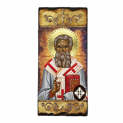 Item: Saint Parthenius LITHOGRAPHY Mount Athos E287, Saint Parthenius LITHOGRAPHY Mount Athos