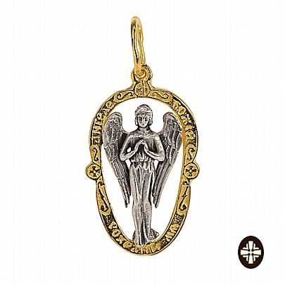 Item: Angel Silver Pendant E.2398, Angel Silver Pendant
