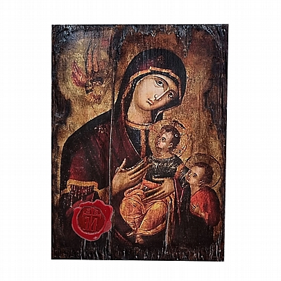 Item: PANAIA JESUS SAINT JOHN SILK PRINTS Mount Athos E.2579, PANAIA JESUS SAINT JOHN SILK PRINTS Mount Athos