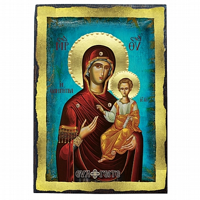 E.2620, Virgin Mary Odigitria | LITHOGRAPHY Mount Athos