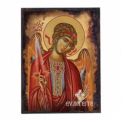 Item: THE ARCHANGEL MICHAEL LITHOGRAPHY Mount Athos Ε.2711, THE ARCHANGEL MICHAEL LITHOGRAPHY Mount Athos