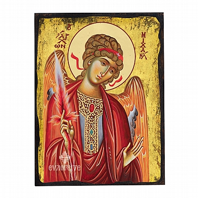 Item: THE ARCHANGEL MICHAELL silkscreen Mount Athos Ε.2733, THE ARCHANGEL MICHAELL silkscreen Mount Athos