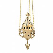 C.1236 | Καντήλι Μπρούτζινο κρεμαστό με καπάκι : 1