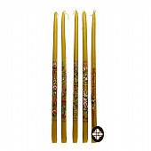 C.2483 | Resurrection beeswax candle painted : 1