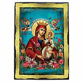 E.2611 | Virgin Mary of Roses | LITHOGRAPHY Mount Athos : 1