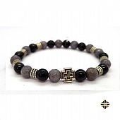 C.2744 | Men's Saint Amulet with semi-precious stones | Mount Athos : 1